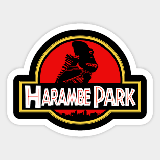 Harambe Park Sticker